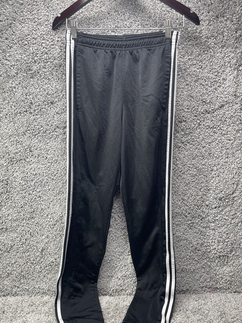 Adidas Men's Pants Primegreen Size Small Athletic Wear Black & White Zipper